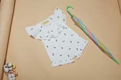 ONAS WHITE RAINBOW PRINT DRESS