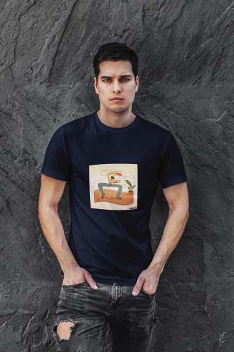Mens Cotton Plain T shirt by Tee Avenue