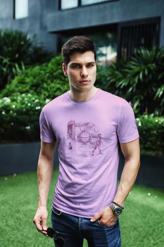 Round Neck Cotton Mens T shirt
