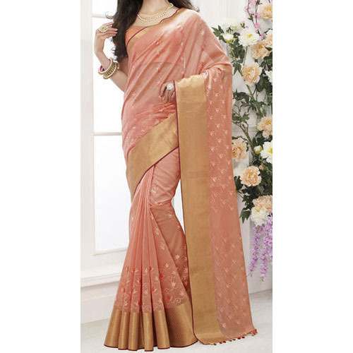 Silk Embroidered Sarees by Jagmohan Sandeep Kumar