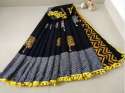 Ladies Block Print Cotton Saree thumb 3