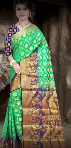 Ladies designer saree  by Sarathas silks readymades