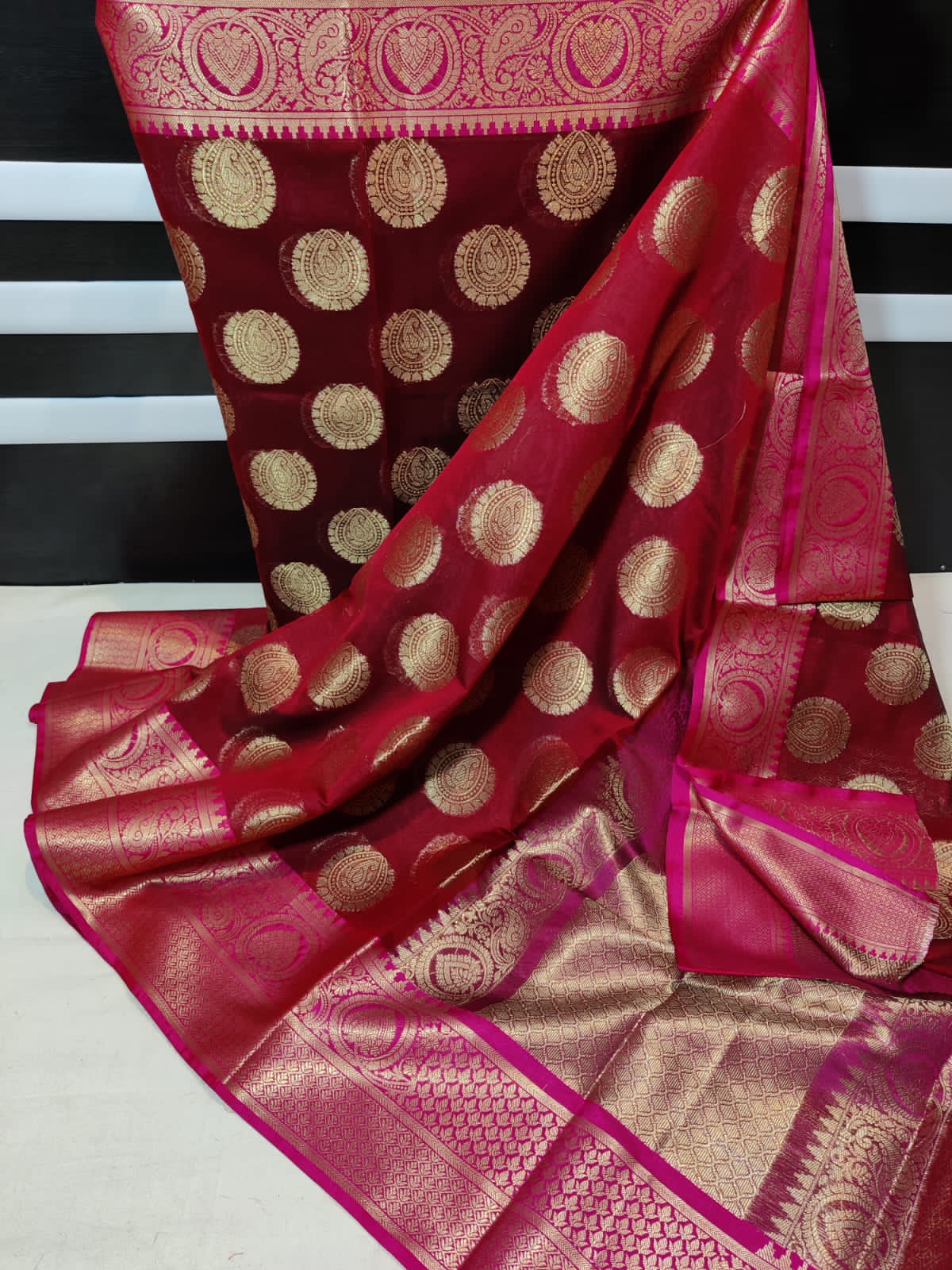 cotton silk saree by A Hassan Saree