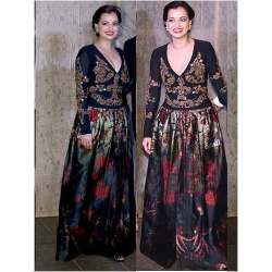 Blue Banglori Silk Gown