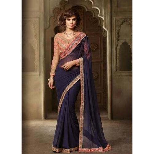 Designer Georgette Sarees by Ram Chand Punam Chand