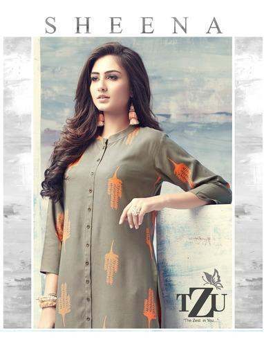 Exclusive Rayon Printed Kurtis