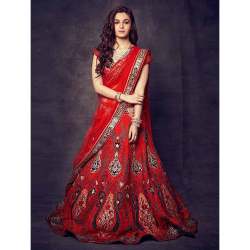 Net Banglori Silk Lehenga