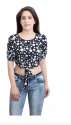 Printed short crop top