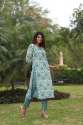 Ladies Cotton Kurti Pant Set thumb 1