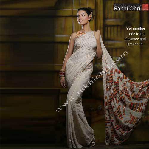 Embroidery Sequin Designer Sarees by Rakhi Ohri