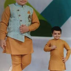 Fancy Kids Boys Kurta With Koti