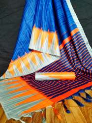 PF-225 Cotton Silk Saree With Jhalar by SBT Brand