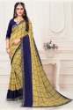 PF-296 Branded Georgette Saree with lace border  thumb 2