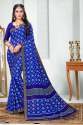 PF-296 Branded Georgette Saree with lace border  thumb 4