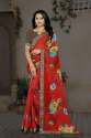 PF-349 Beautiful Printed Georgette Saree by SBT  thumb 3