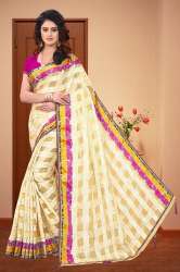 Riya Jacquard Organza checks Saree by SBT