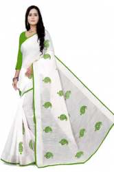  SBT-711 Mirror work Linen Saree by SBT