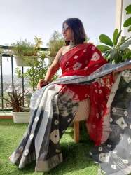 SBT Linen Digital Print Saree PC-8