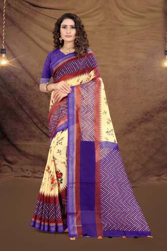 SBT Present For Women's Linen  Saree SBT-677 by Sai Baba Textile