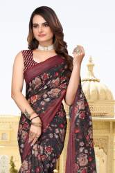 SBT Present Linen Cotton Digital Print Saree PC-34