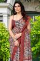 SBT Presents Linen Cotton Digital Print Sarees  thumb 2