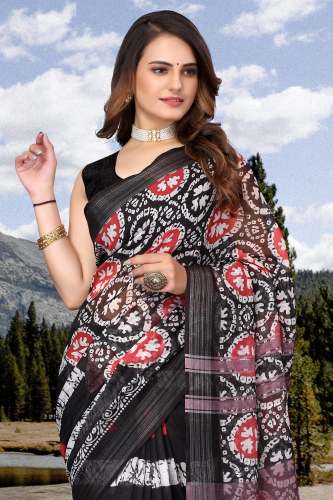 SBT Presents Linen Cotton Sarees PC-26