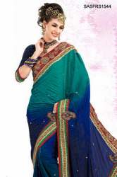 Crepe Embroidered Sarees
