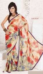 Floral Print Sarees
