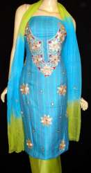 Unstitched Embroidered Salwar Kameez
