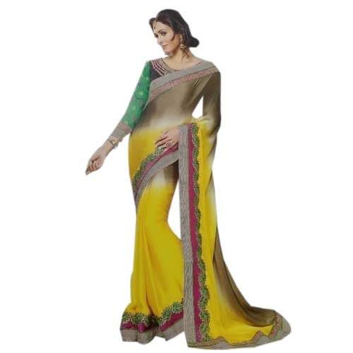 Designer Embroidered Work Sarees