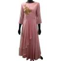 embroidered-neck-muslin-gown-kurti
