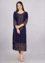 blue-3-4th-sleeve-printed-kurti