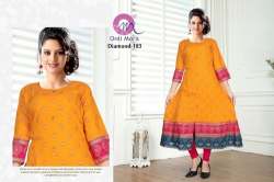 3/4 Sleeve Rayon Anarkali Kurti