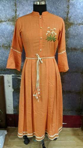 Gown Style Ghera Cotton Kurti  PF5040C