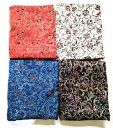 Mashru Gaji Silk Ajrakh Fabric 