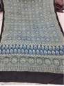 Modal Silk Ajrakh Hand Block Print Natural Dyed Dupatta thumb 3