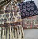 Unstitched Ajrakh Block Printed Dress Material 