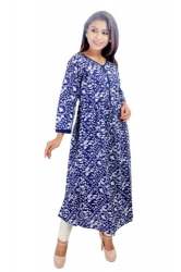 Digital Printed Blue Daily Wear Kurti 