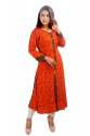 Red Anarkali Style Rayon Kurti 