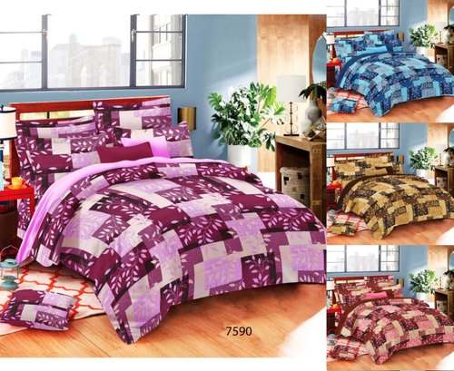Cotton Floral Print Comforter Set 