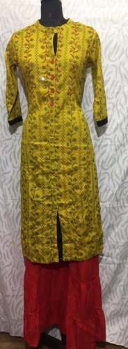 Regular Wear Kurti Palazo Set  by Mangalam