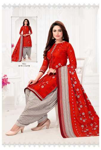 Cotton Punjabi Unstitched Dress material 