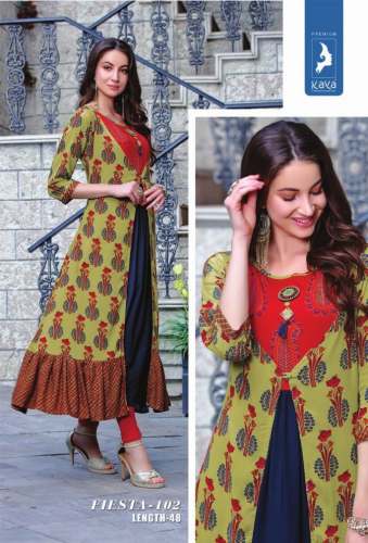 FIESTA Indo Western Catalog Kurti  by Zenith Garments