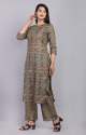 Green Kurti Palazzo Set for Ladies