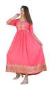Pink Anarkali Style Rayon Kurti