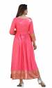 Pink Anarkali Style Rayon Kurti thumb 1