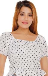 unique polka dotted top