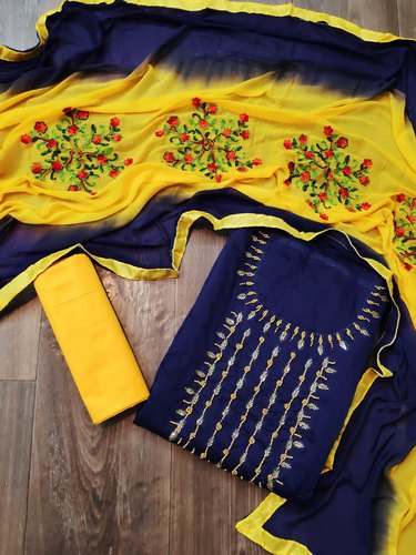 Latest Chanderi Dress Material Collection by Shree Venkateshwara Trendz