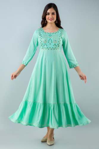 Nitvan Embroidery Anarkali Kurti