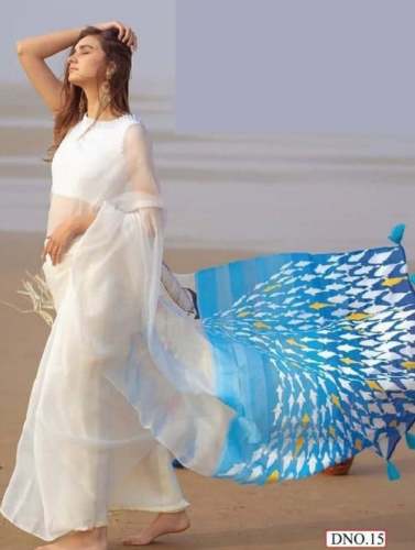 Digital Printed Saree For Women by Onkar Saree Centre